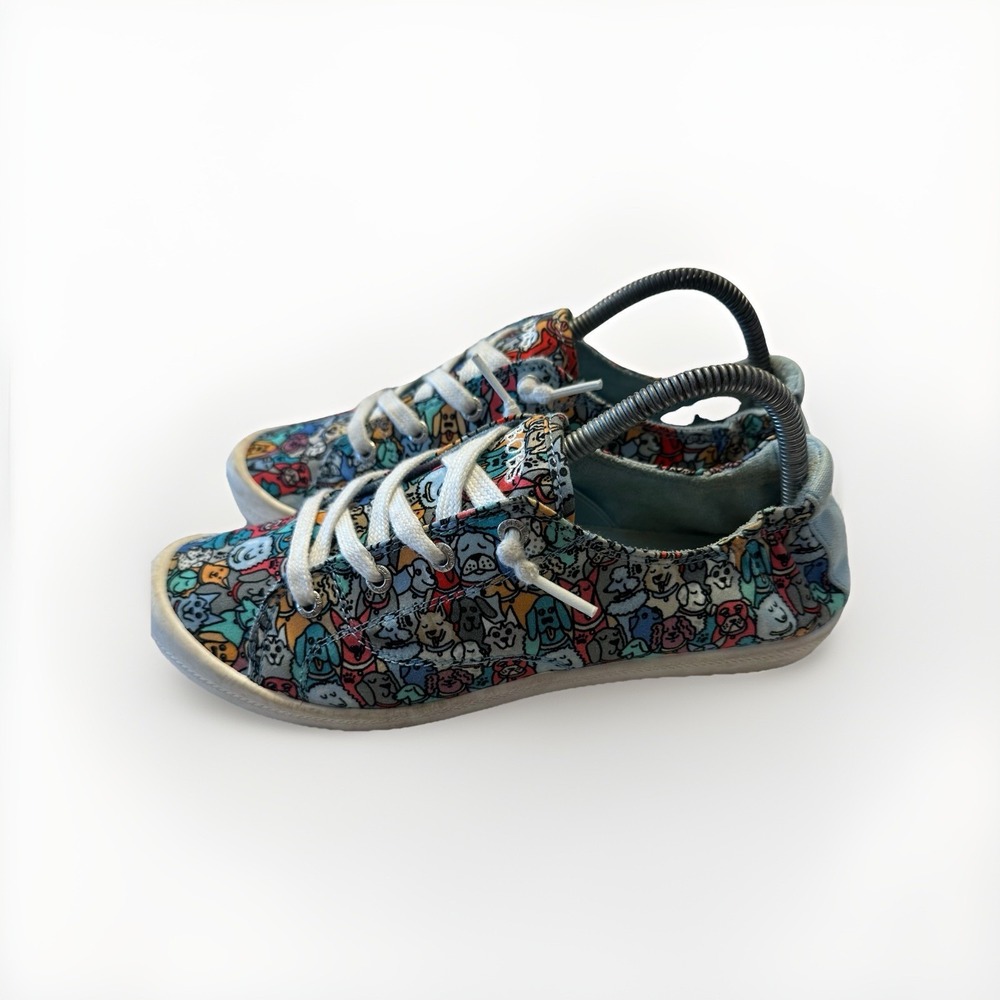 Skechers Womens Beach Bingo Woof Pack 32604 Multicolor Casual Shoes Sneaker Sz 9
